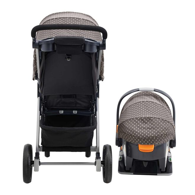 Chicco Bravo Trio Travel System in Calla Back View image number 5