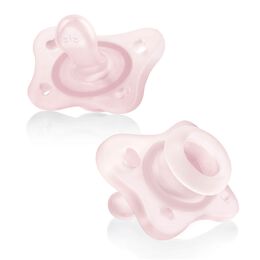 Chicco PhysioForma Mini Orthodontic Silicone Pacifier in Pink