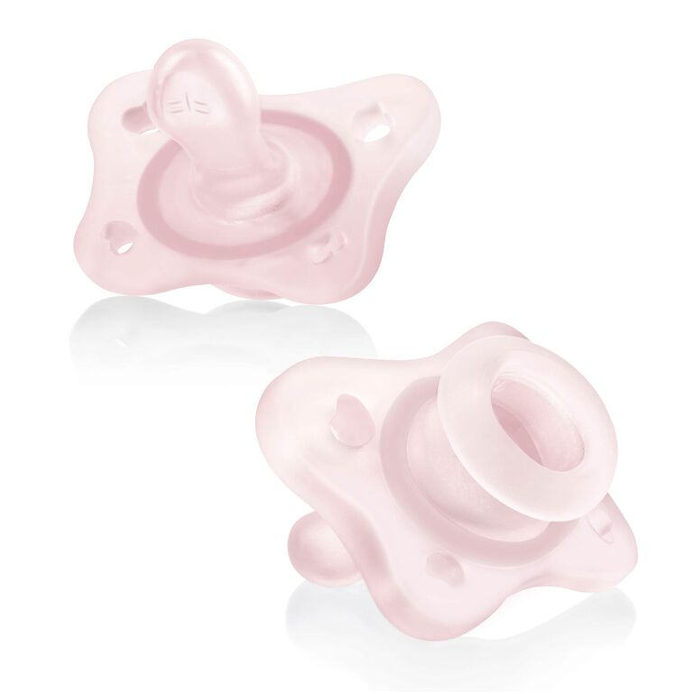 Chicco PhysioForma Mini Orthodontic Silicone Pacifier in Pink