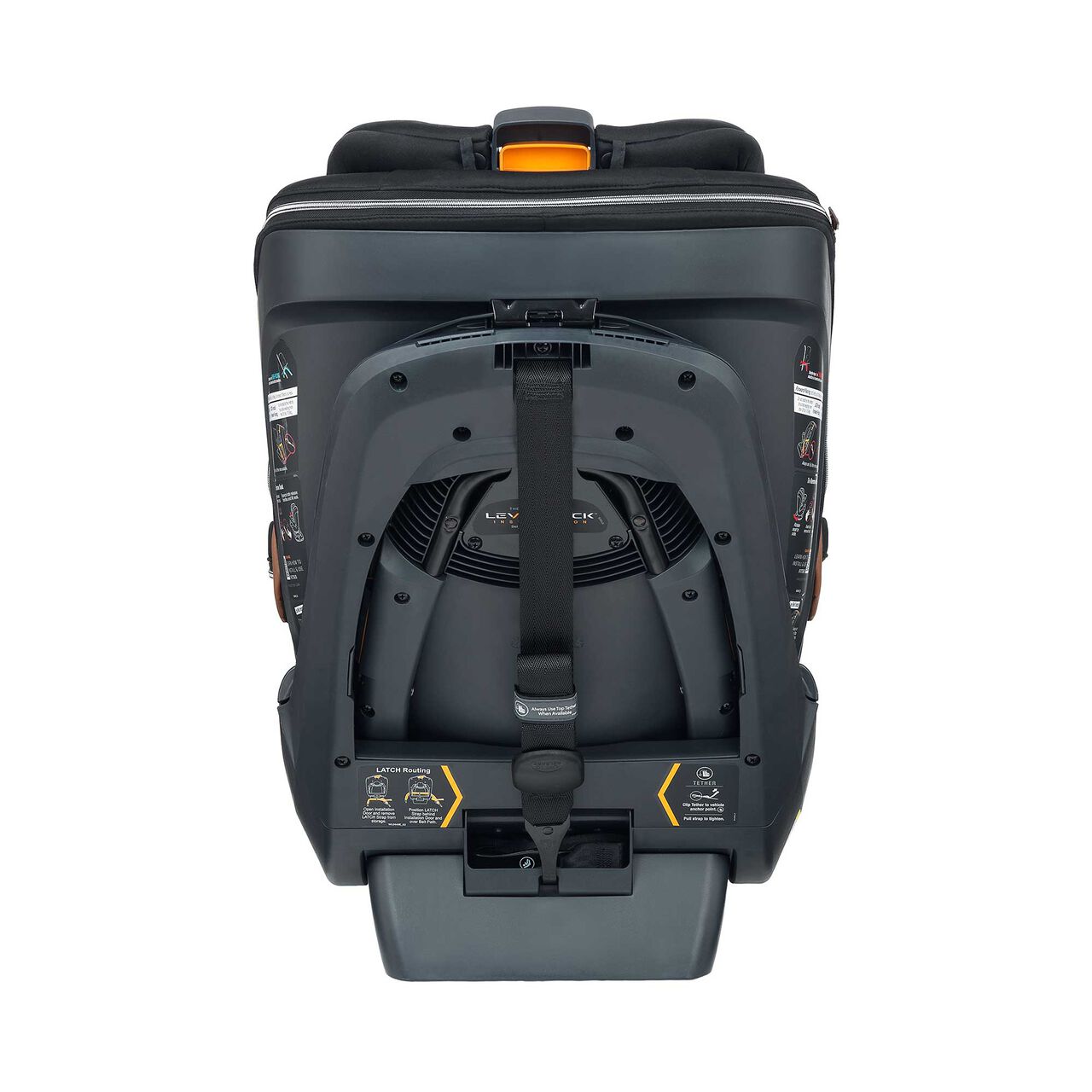 Chicco Fit360 Zip Cleartex Car Seat in Black Back Profile image number 6