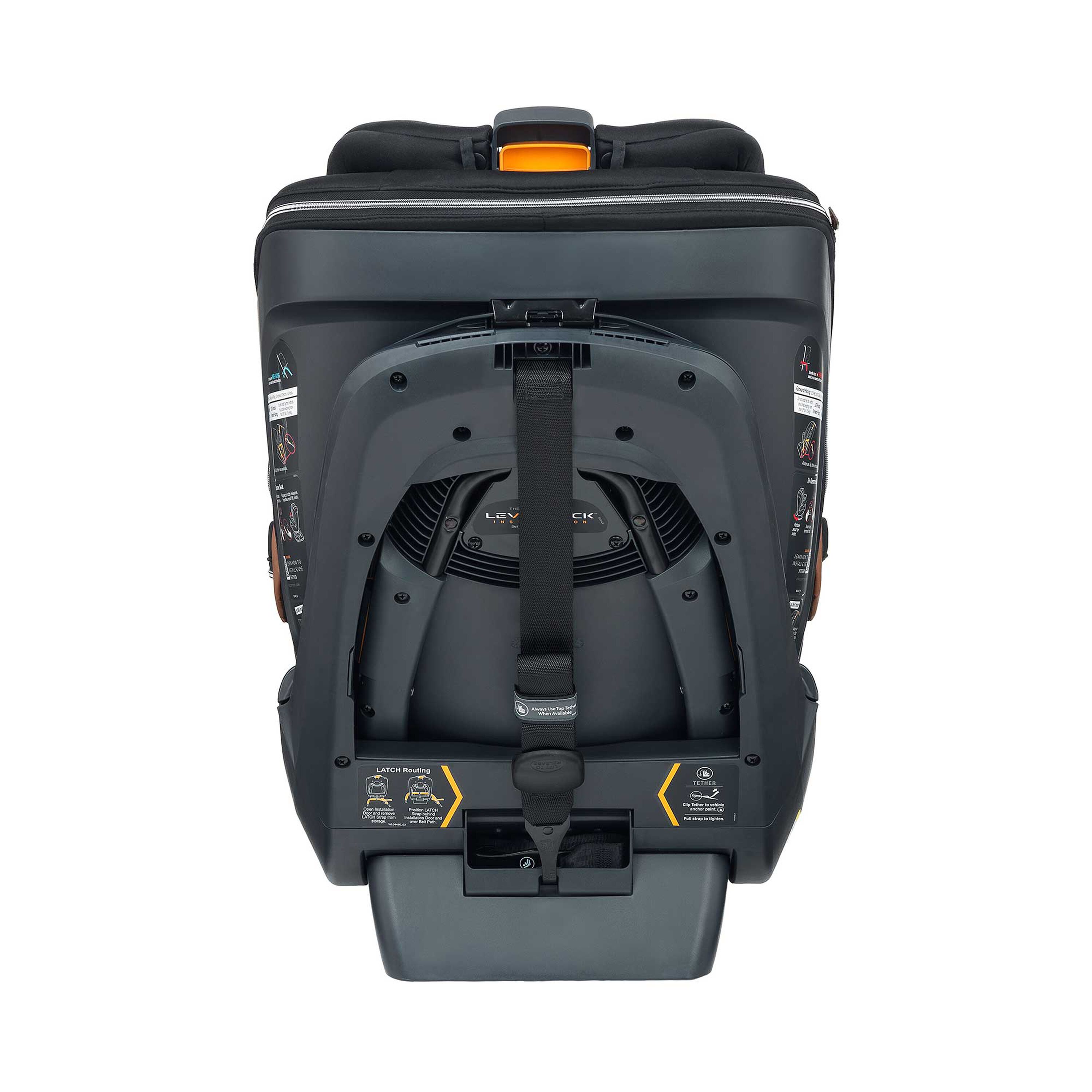 Chicco Fit360 Zip Cleartex Car Seat in Black Back Profile image number 6