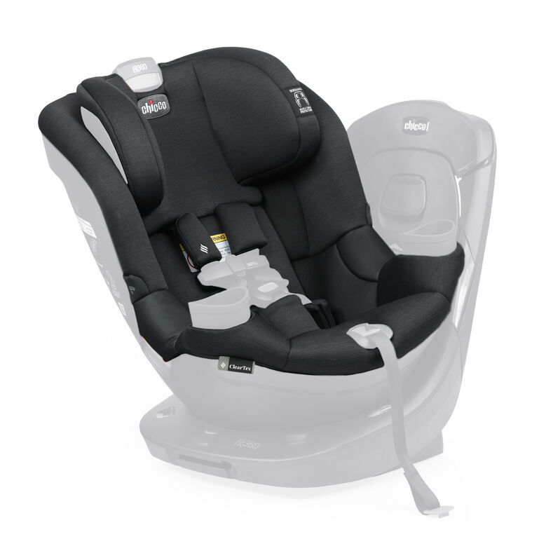 Fit360 Rotating Convertible Car Seat Cover Set - Black in Black