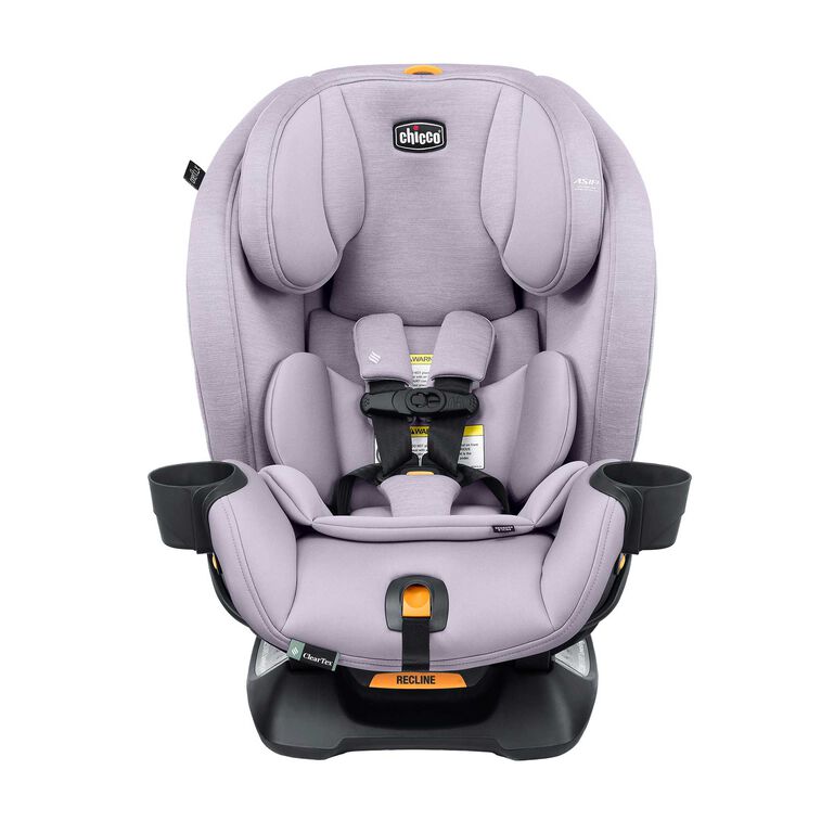 Chicco OneFit LX ClearTex All-in-One Car Seat in Lupine Front Profile