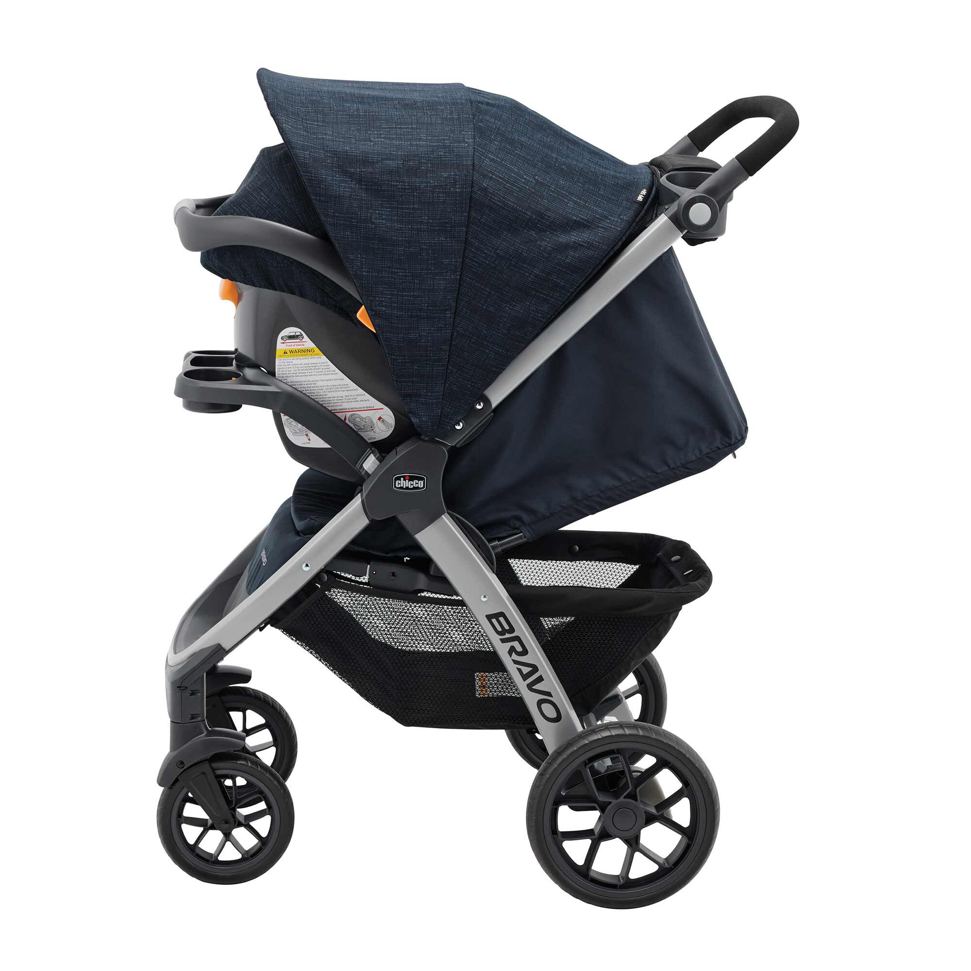 Bravo 3 in 1 Quick Fold Trio Travel System Brooklyn Chicco