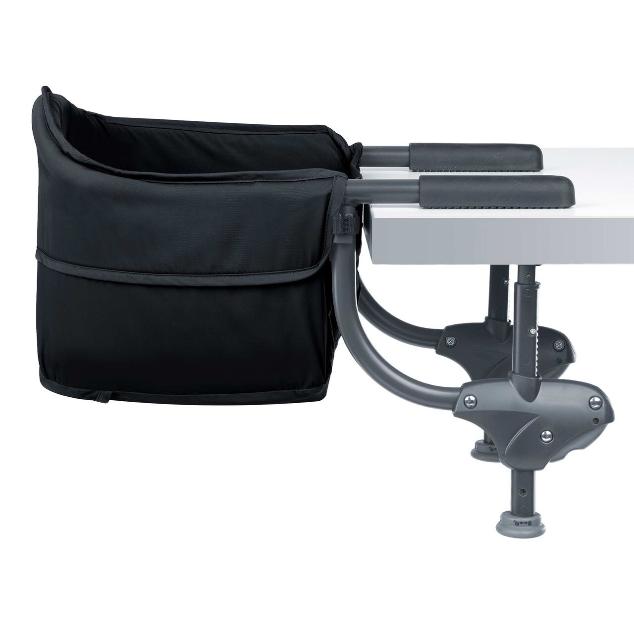 Chicco Caddy Hook-on Chair in Black Right Profile image number 3