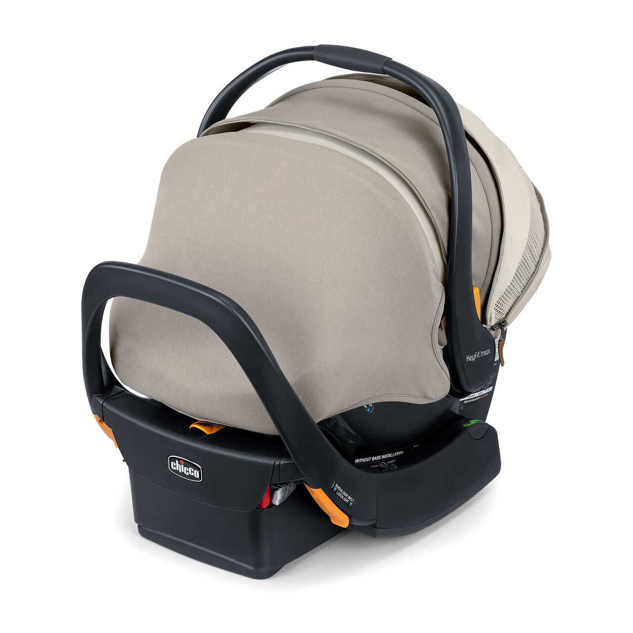 Chicco KeyFit Max Zip ClearTex Car Seat in Sierra with Canopy image number 1