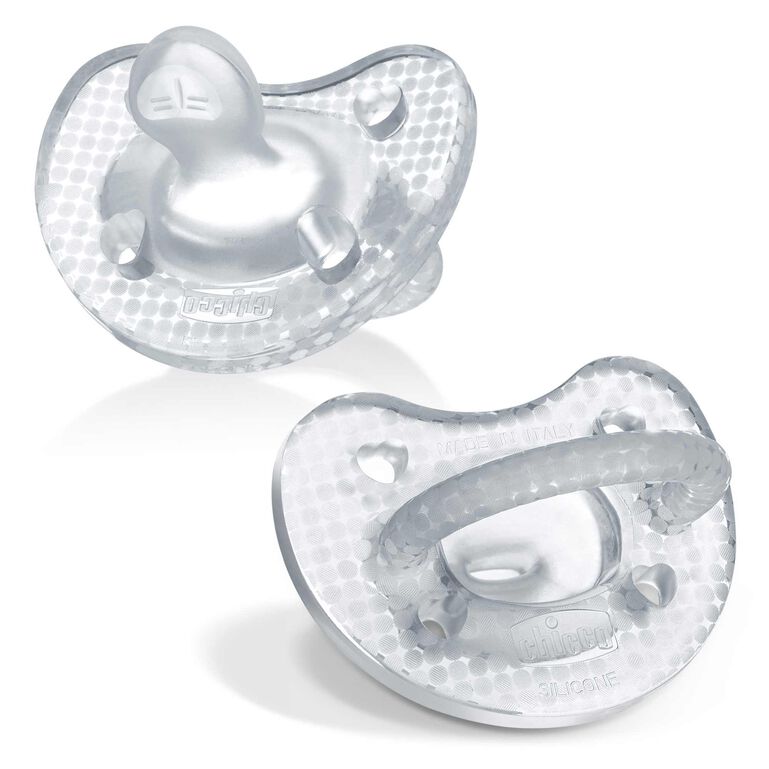 PhysioForma Luxe Orthodontic Silicone Pacifier in Crystal 0-6m (2pc)