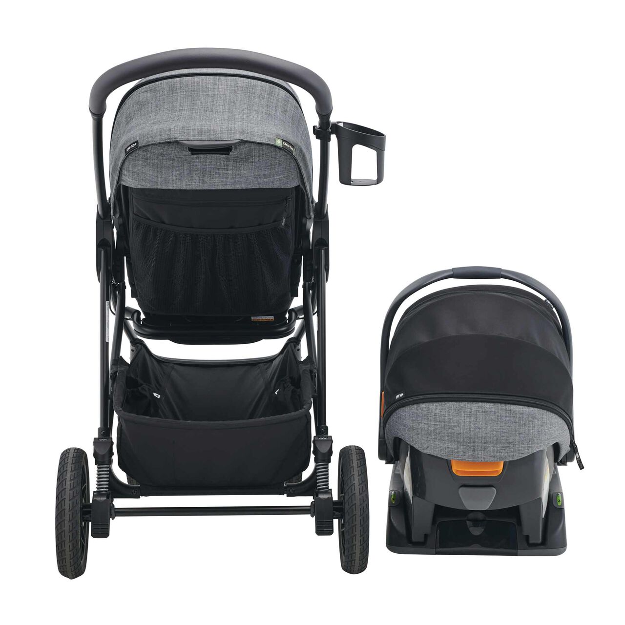 Chicco Corso Primo ClearTex Travel System in Aspen Back View image number 5