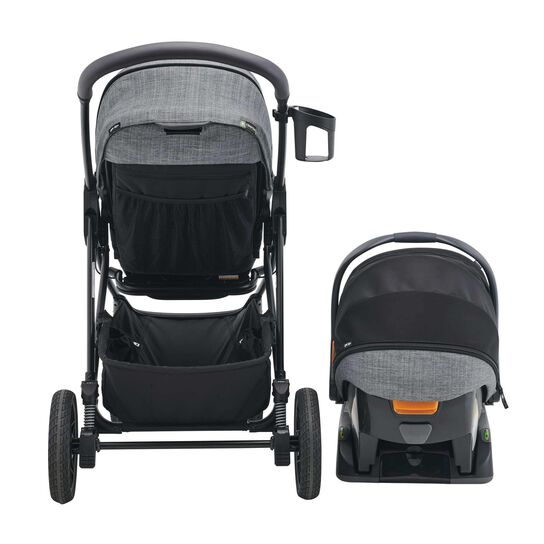 Chicco Corso Primo ClearTex Travel System in Aspen Back View image number 5
