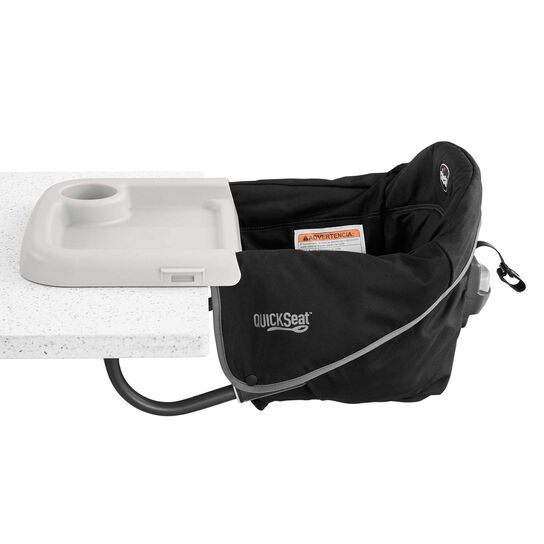 Chicco QuickSeat Hook-On Chair in Graphite Left Profile View image number 6