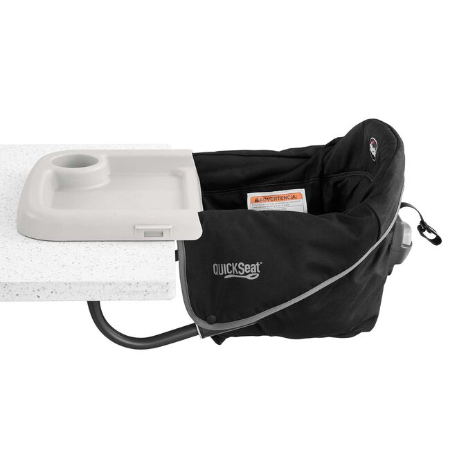 Chicco QuickSeat Hook-On Chair in Graphite Left Profile View image number 6