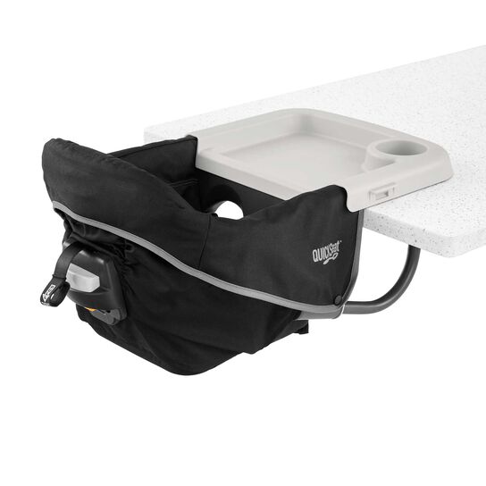 Chicco QuickSeat Hook-On Chair in Graphite 3/4 Back View image number 4