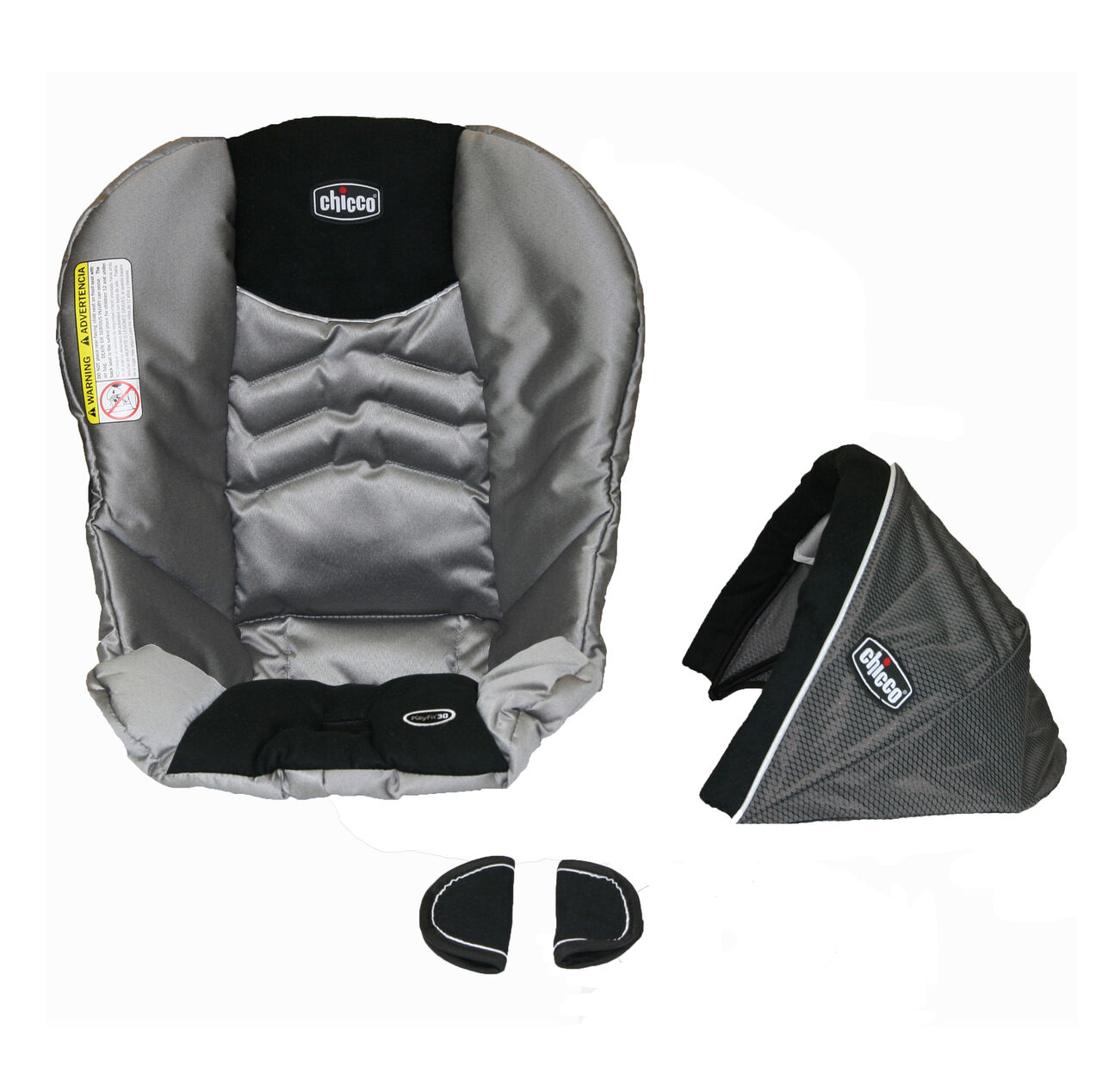 Chicco KeyFit 30 replacement seat cover, canopy, and shoulder pads for harness - Graphica image number 0