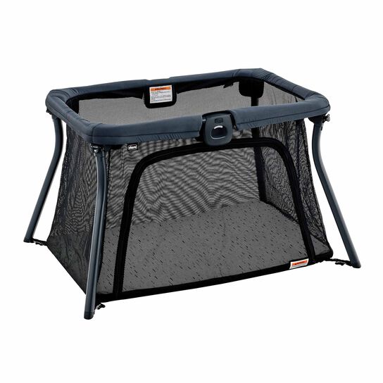 Chicco Alfa Lite Travel Playard in Midnight 3/4 Front View image number 2