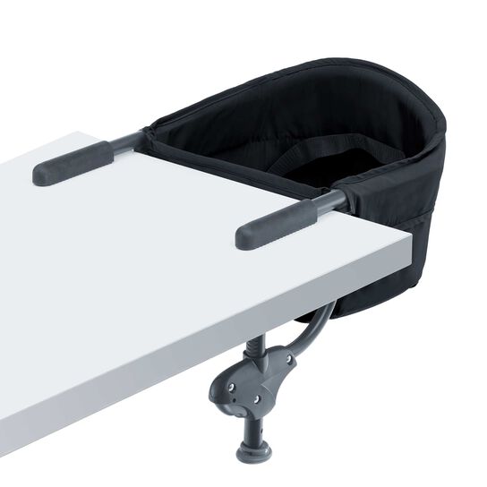Chicco Caddy Hook-on Chair in Black Front Angle Profile image number 2