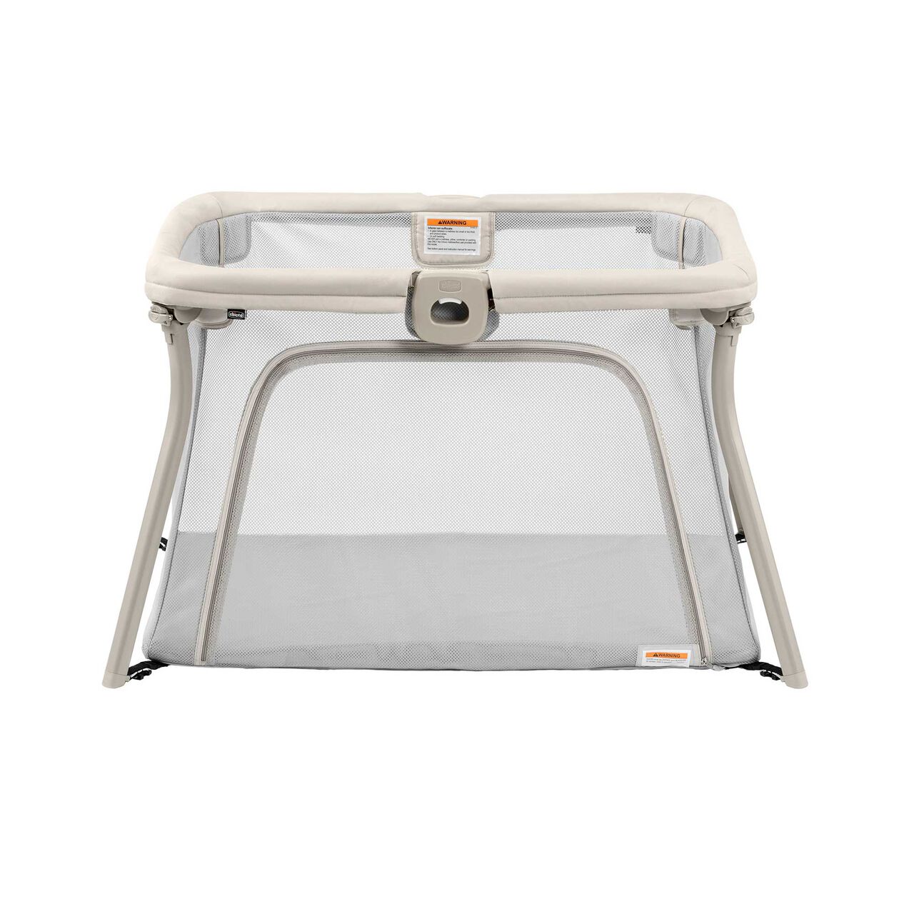 Chicco Alfa Lite Travel Playard in Dove Front View image number 1