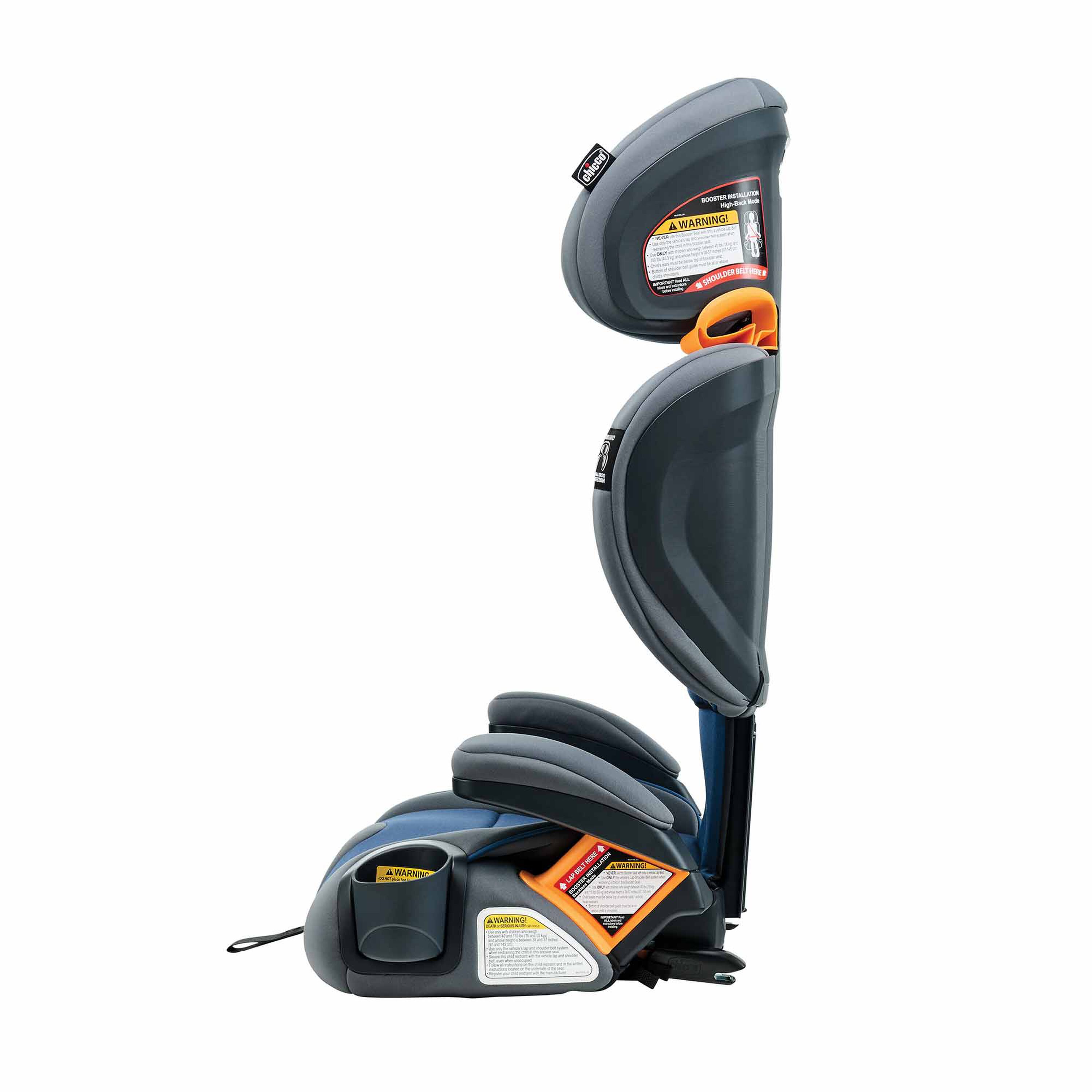 Chicco KidFit Adapt Plus Car Seat in Vapor Left Profile View image number 6
