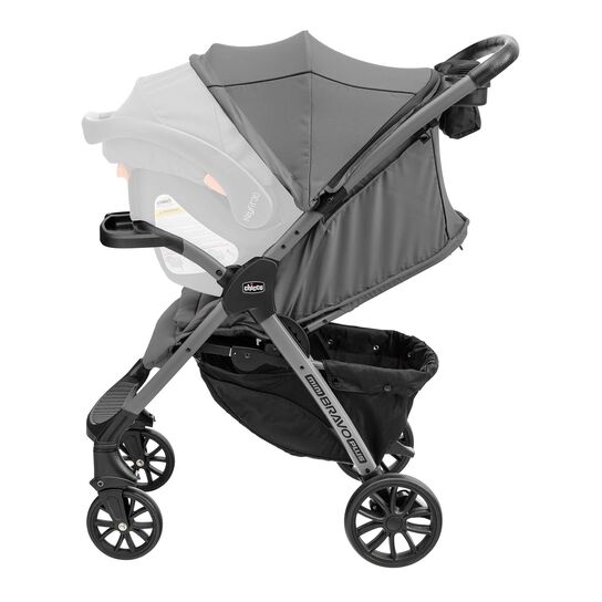 Chicco Mini Bravo Plus Stroller in Graphite Left Profile View image number 6