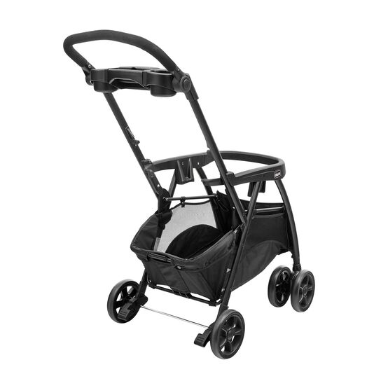 Chicco KeyFit Caddy Frame Stroller in Black 3/4 Back View image number 4