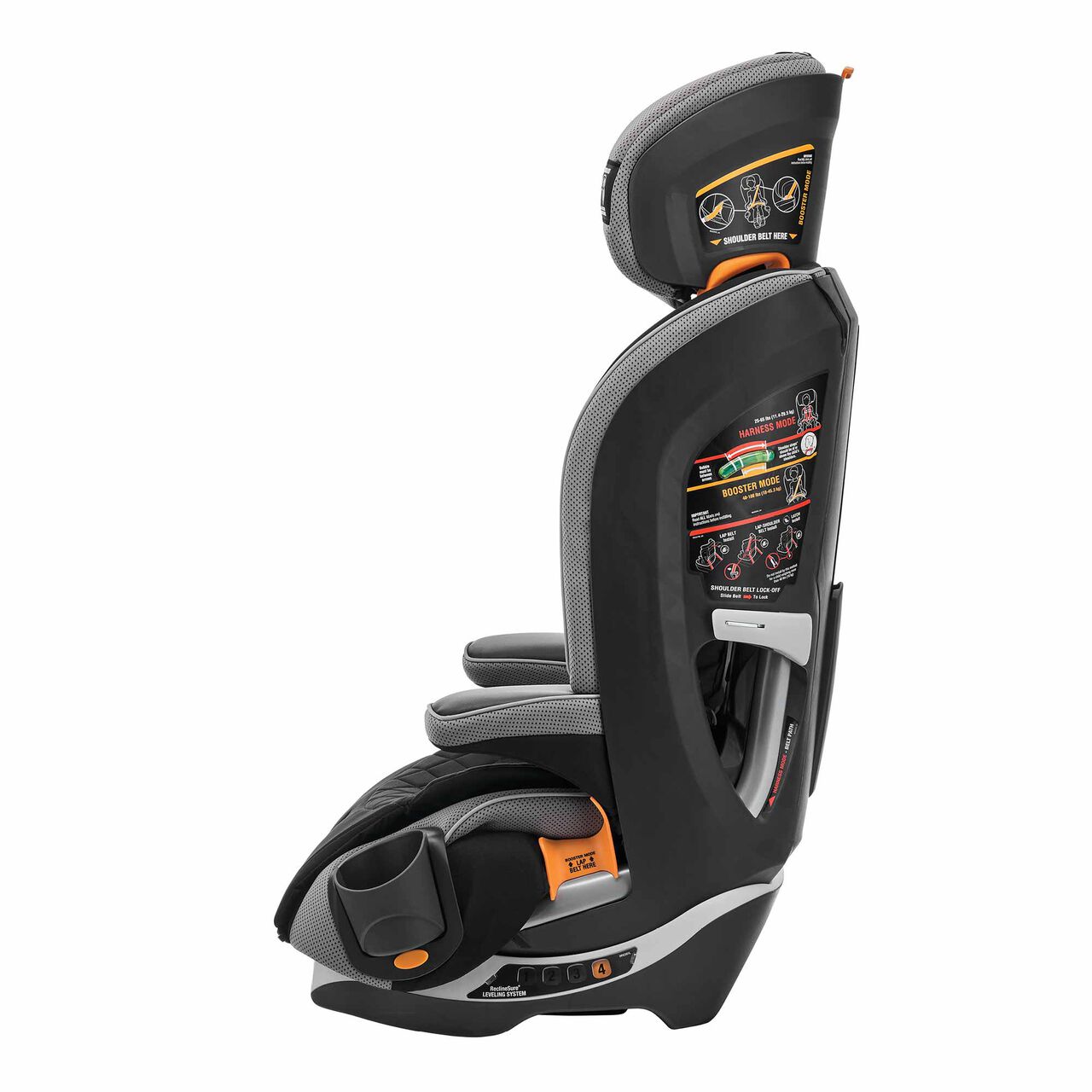 Chicco MyFit Zip Car Seat in Nighfall Left Profile View image number 6