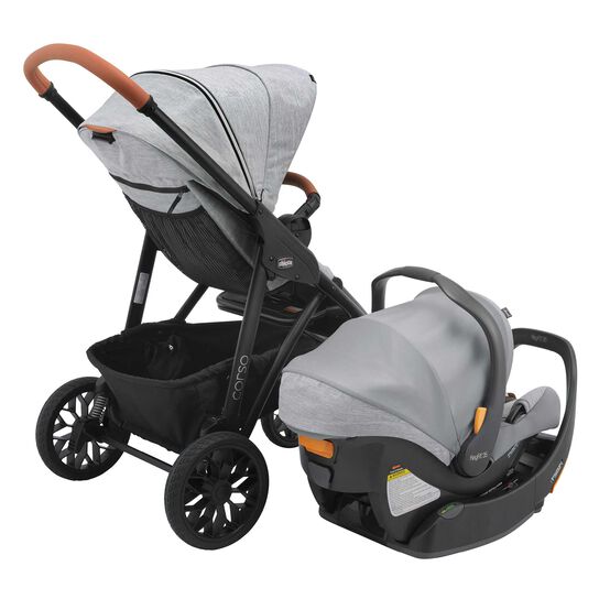 Chicco Corso LE Modular Travel System in Veranda 3/4 Back View image number 4