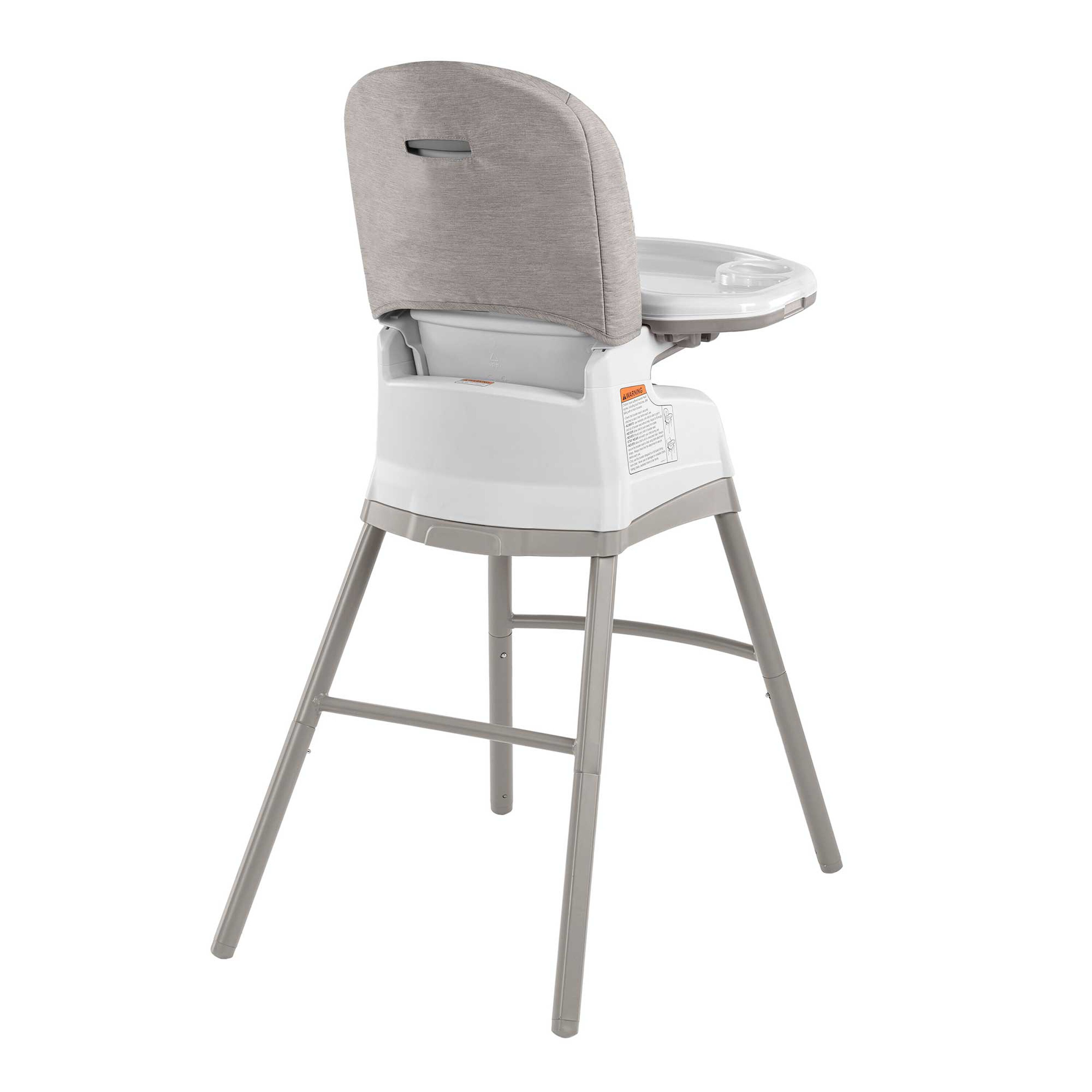 Chicco Stack Hi-Lo High Chair in Sand 3/4 Back View image number 4