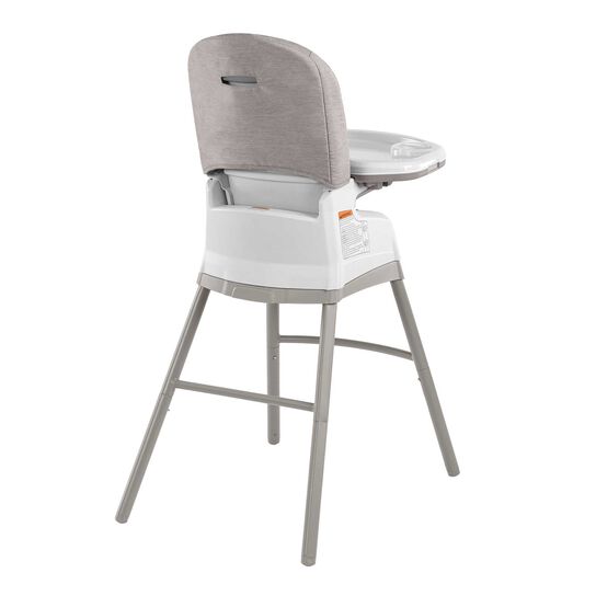 Chicco Stack Hi-Lo High Chair in Sand 3/4 Back View image number 4