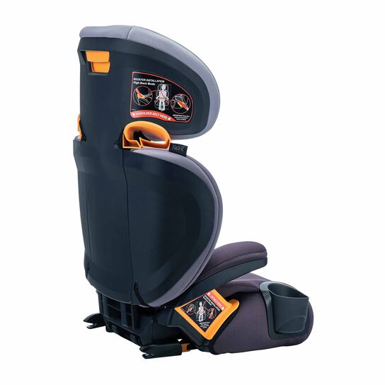Chicco KidFit ClearTex Plus Car Seat in Lilac 3/4 Back View image number 4