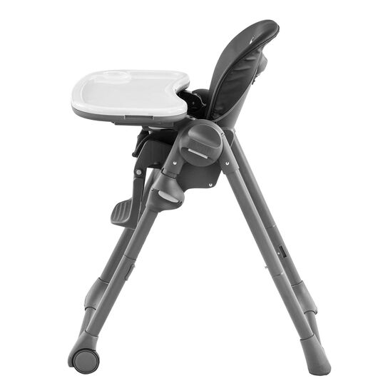 Chicco Polly Highchair in Black Left Profile View image number 6