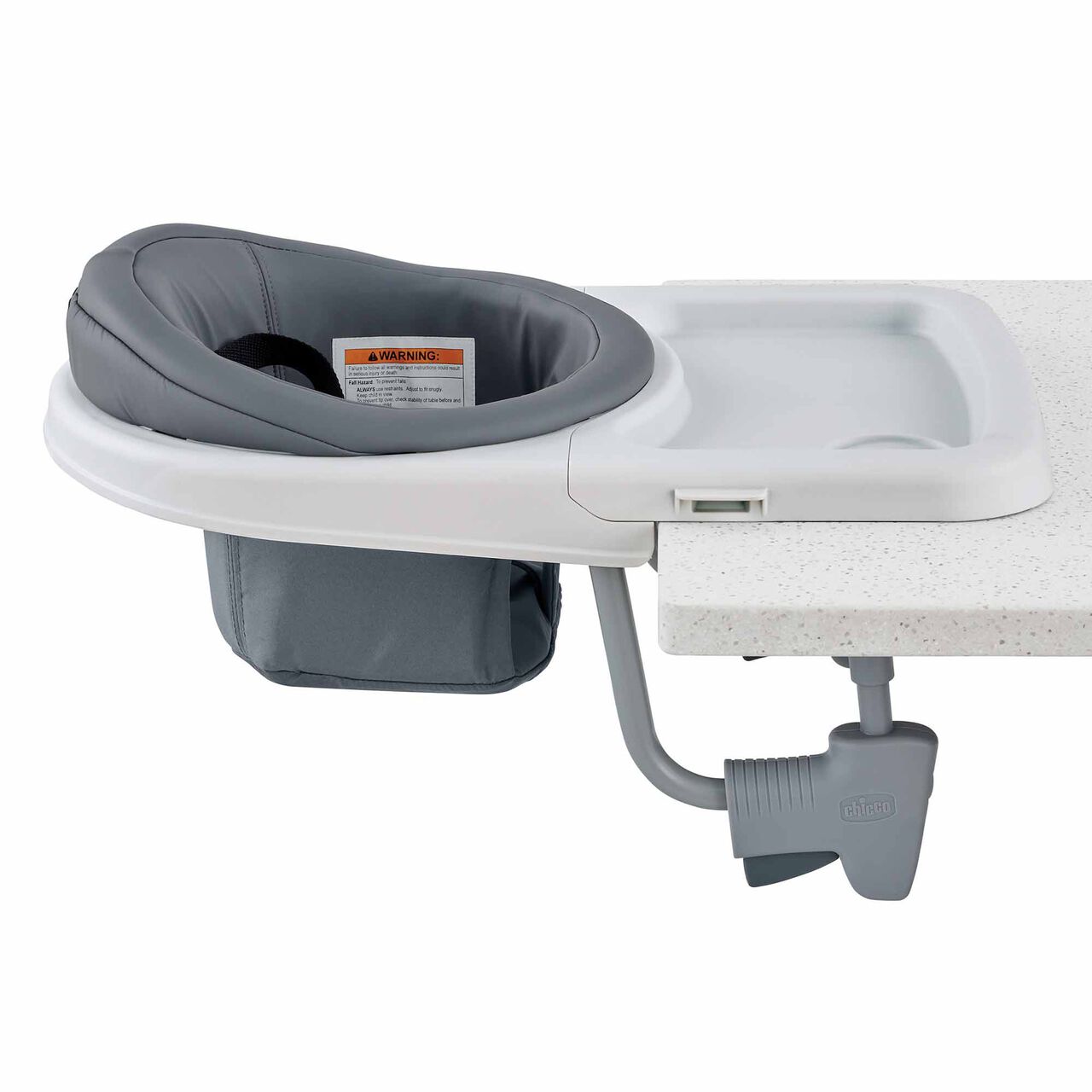 Chicco FastLock 360 Hook-on Chair in Charcoal Right Profile View image number 3