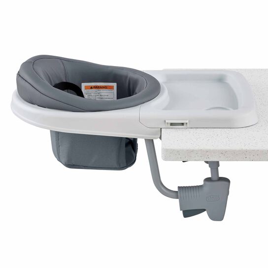 Chicco FastLock 360 Hook-on Chair in Charcoal Right Profile View image number 3