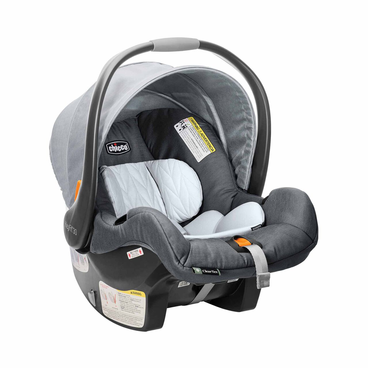 Chicco KeyFit 30 ClearTex in Slate 3/4 Front View image number 2