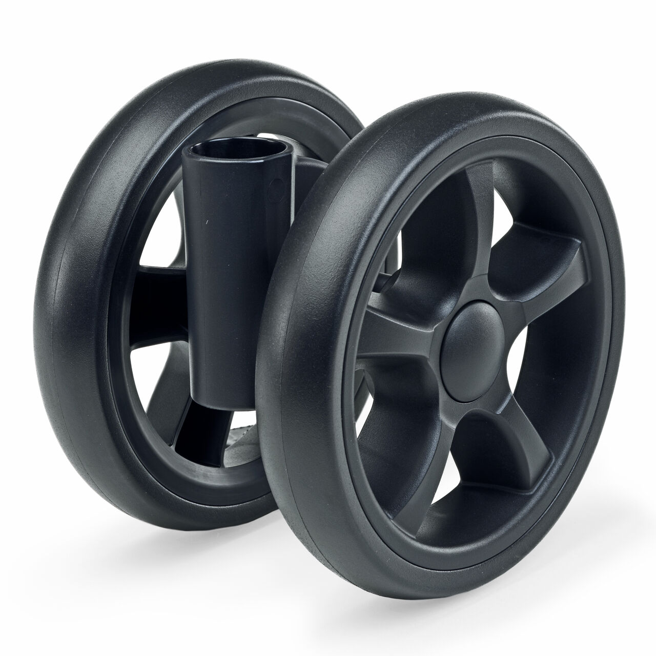 KeyFit Caddy Frame Stroller Front Wheel - Black in Black image number 0