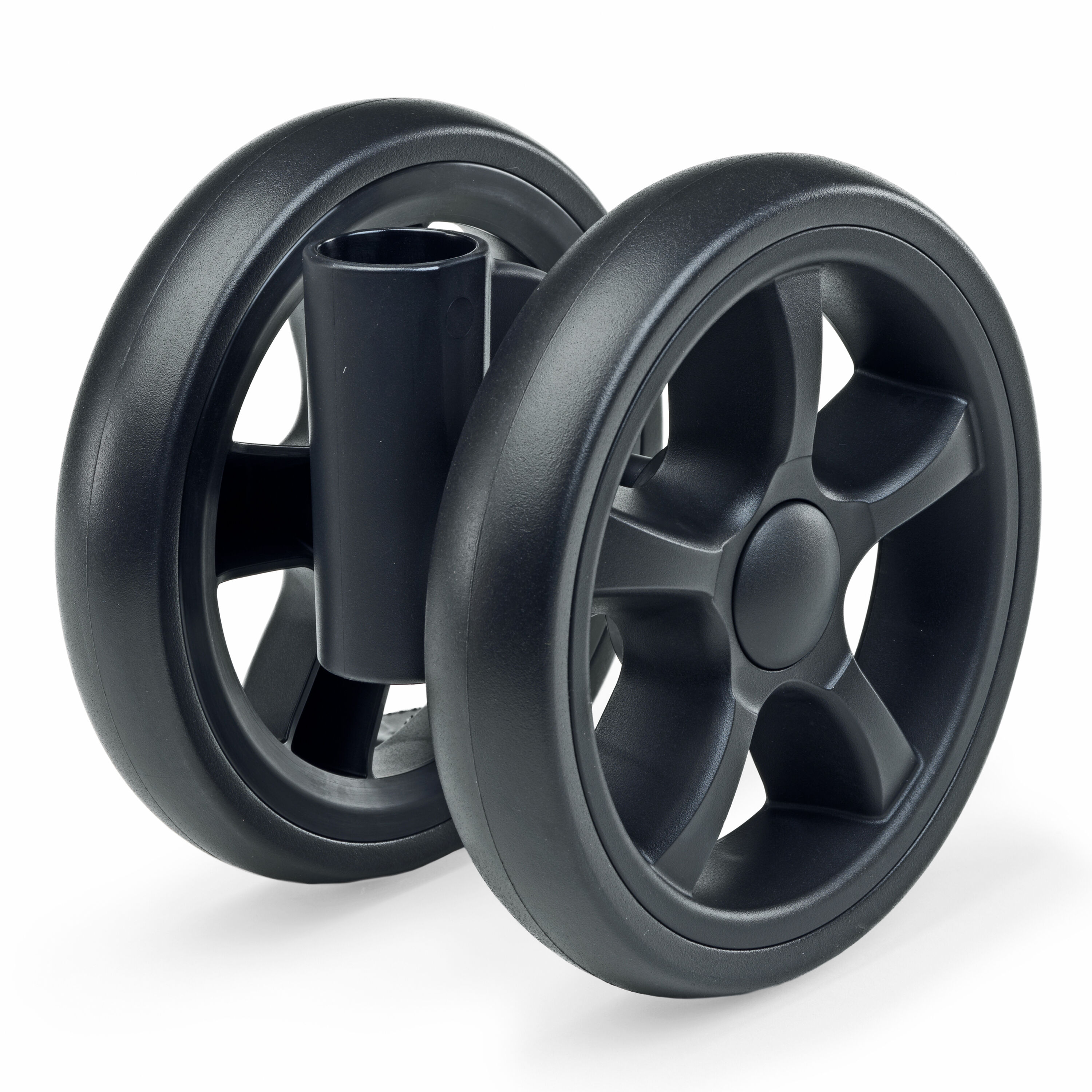 KeyFit Caddy Frame Stroller Front Wheel - Black in Black image number 0