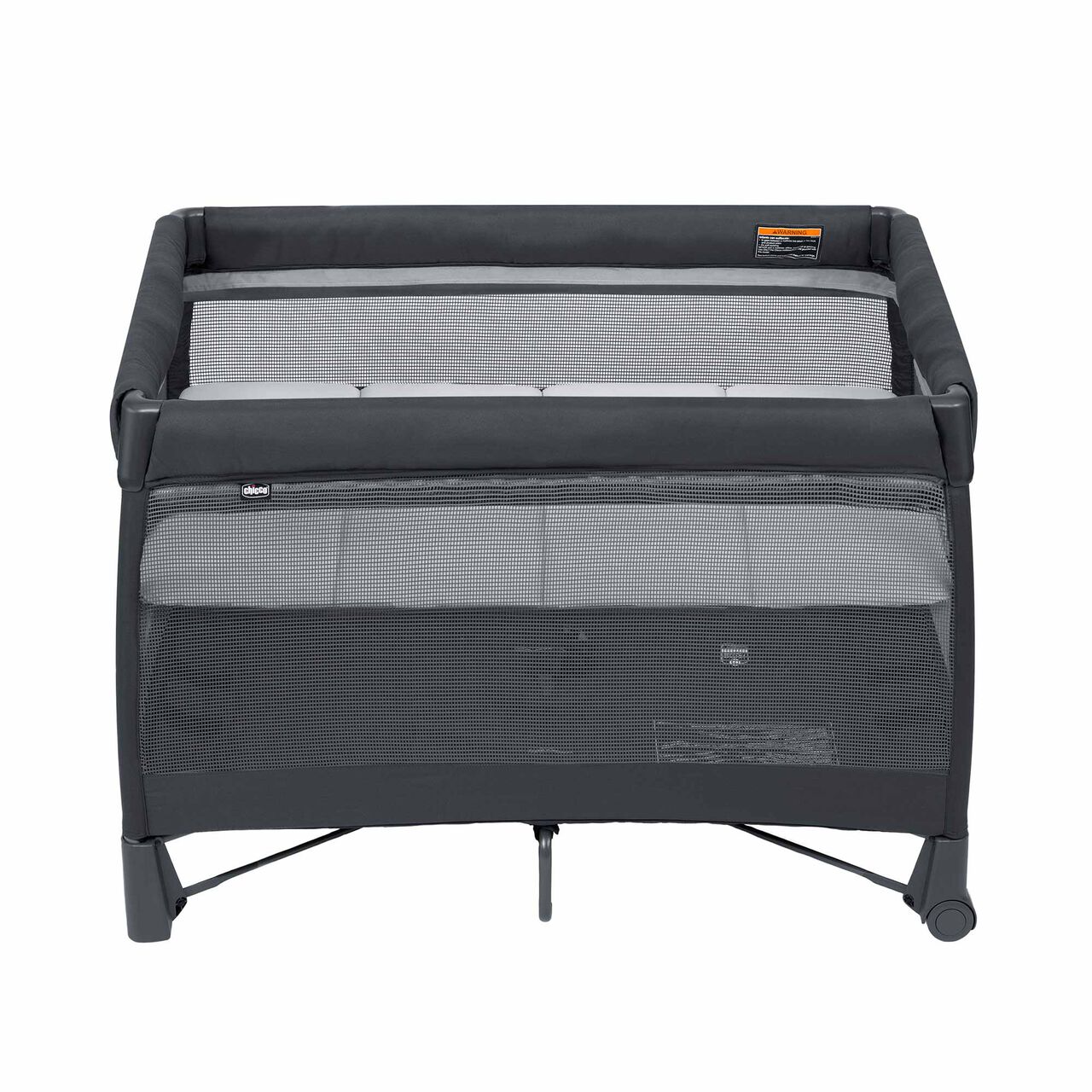 Chicco Dash Playard in Charcoal Front View with Bassinet image number 3
