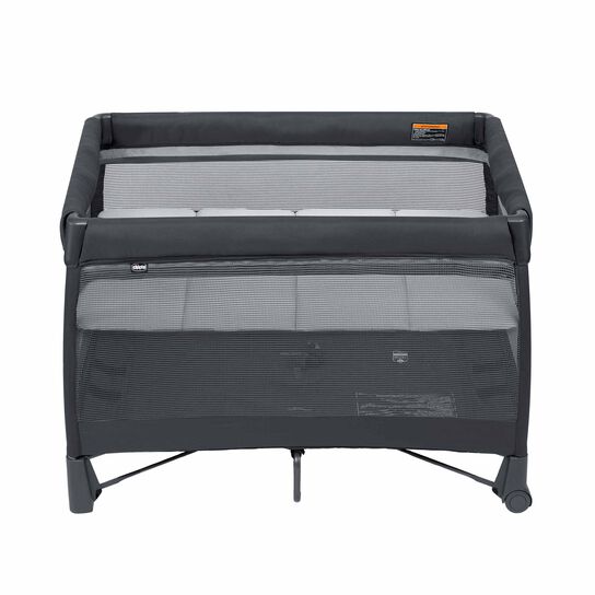 Chicco Dash Playard in Charcoal Front View with Bassinet image number 3