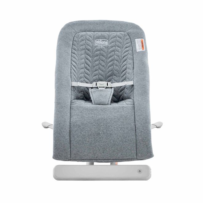 Chicco E-Motion Glider Bouncer in Grey Front View image number 1