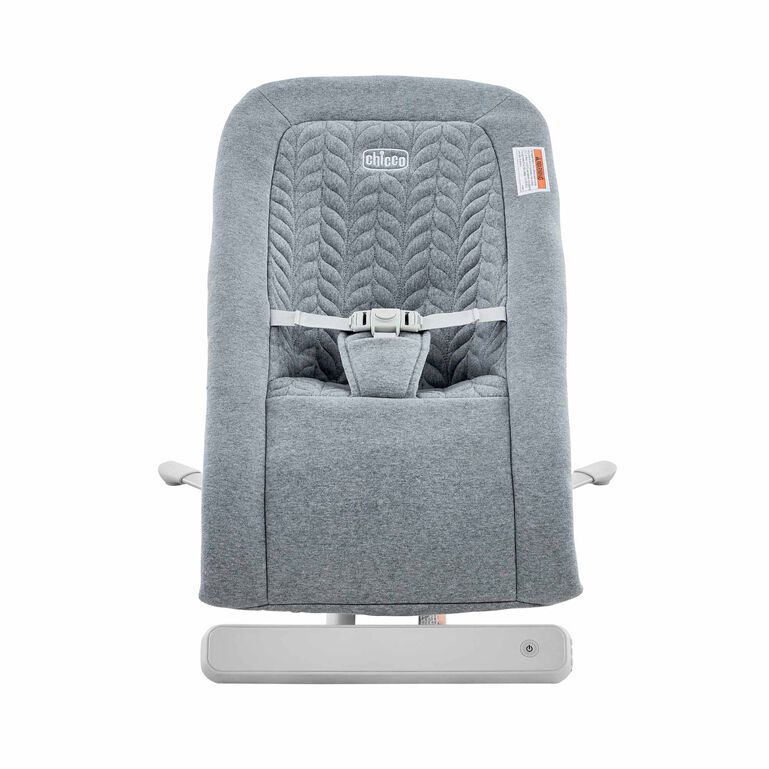 Chicco E-Motion Glider Bouncer in Grey Front View