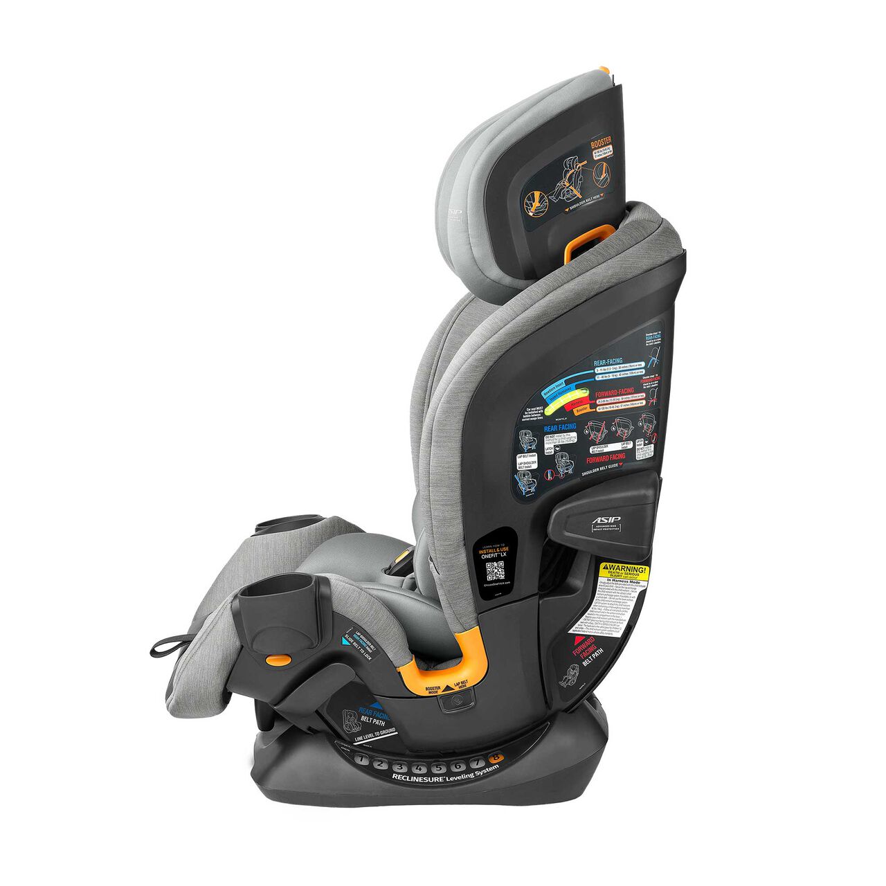 Chicco OneFit Max ClearTex Car Seat in Ash Left Profile image number 6