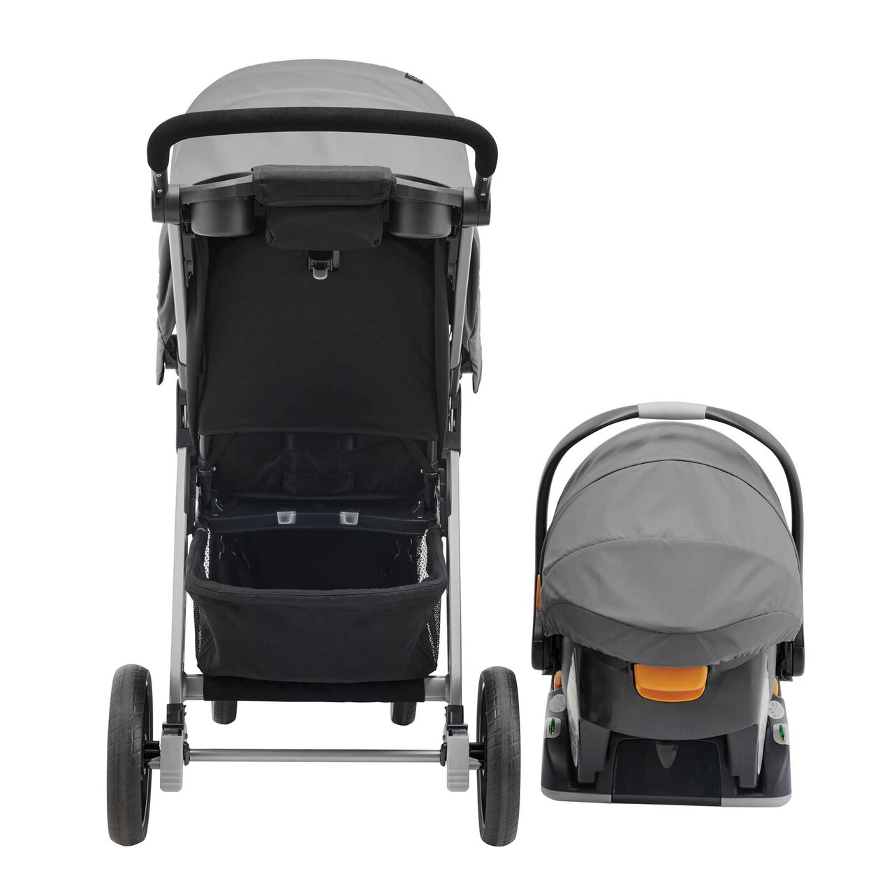 Chicco Bravo Trio Travel System in Camden Back View image number 5
