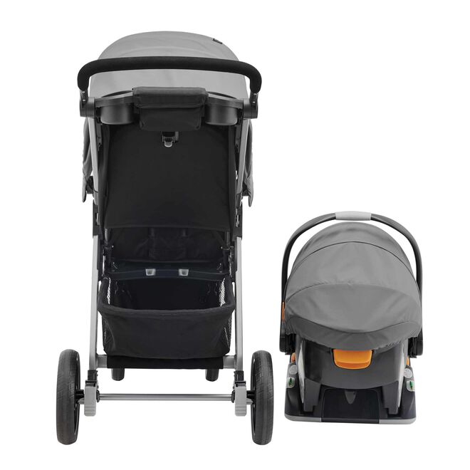Chicco Bravo Trio Travel System in Camden Back View image number 5