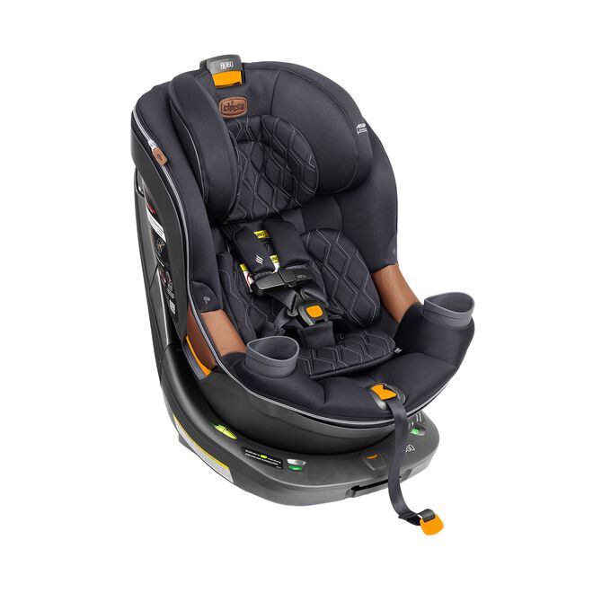 Chicco Fit360 Zip ClearTex Rotating Convertible Car Seat in Jet Front Right profile image number 2