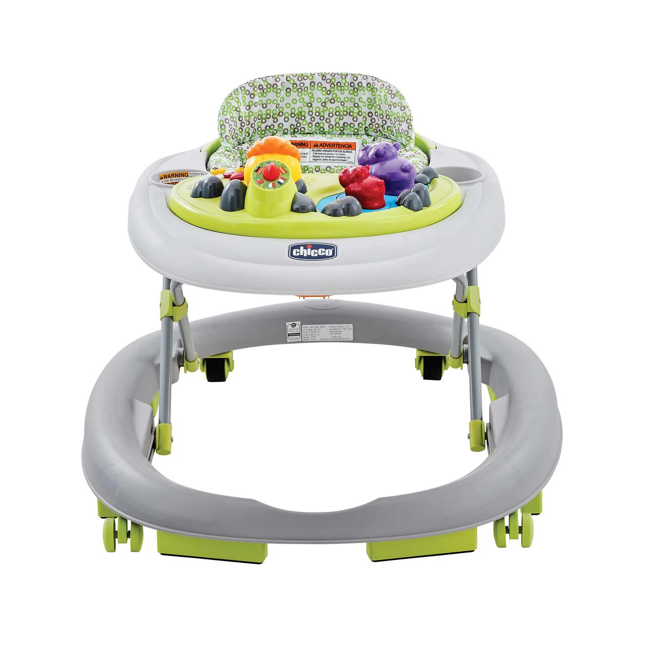 Chicco Walky Talky Infant Walker in Circles Front View image number 1