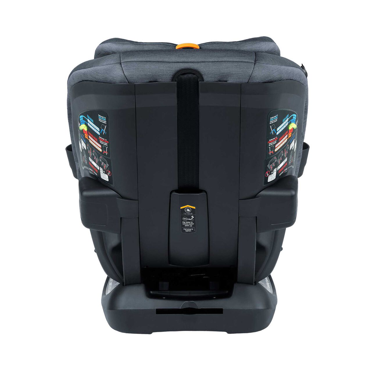 Chicco OneFit LX ClearTex All-in-One Car Seat in Smoke Back Profile image number 5