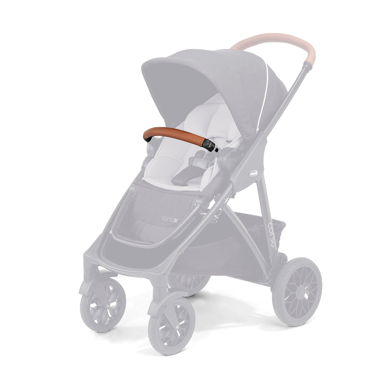 Corso LE Stroller Front Armbar - Leatherette in  image number 0