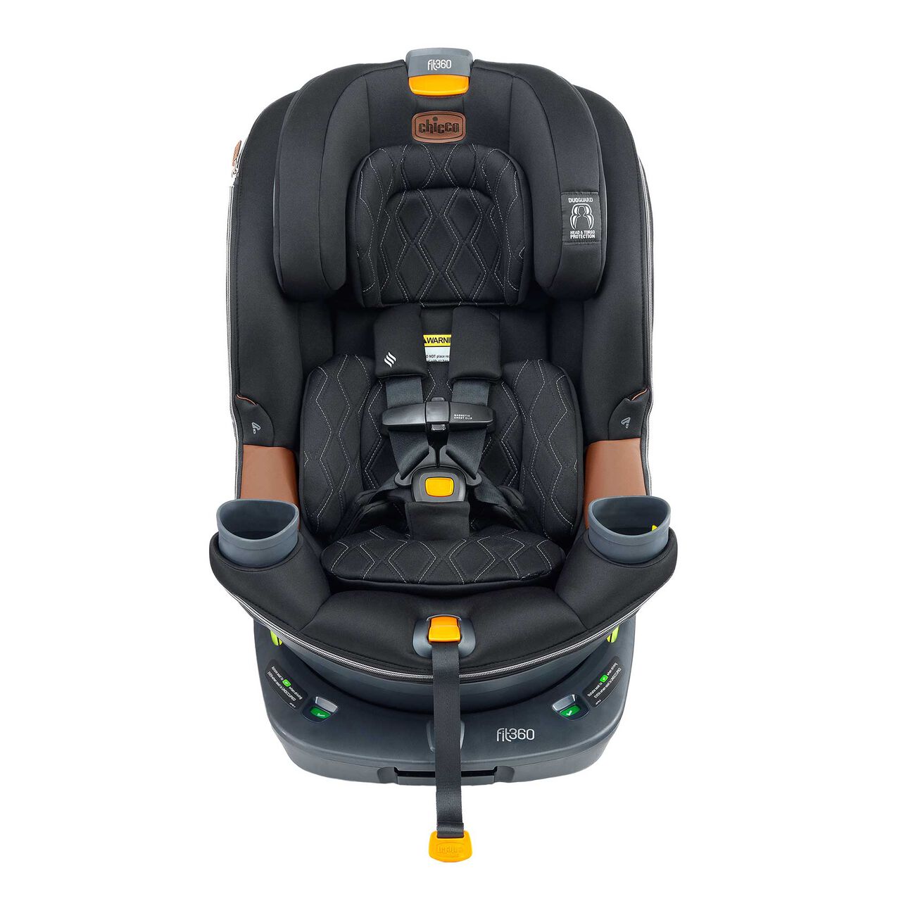 Chicco Fit360 Zip Cleartex Car Seat in Black Front Profile image number 1