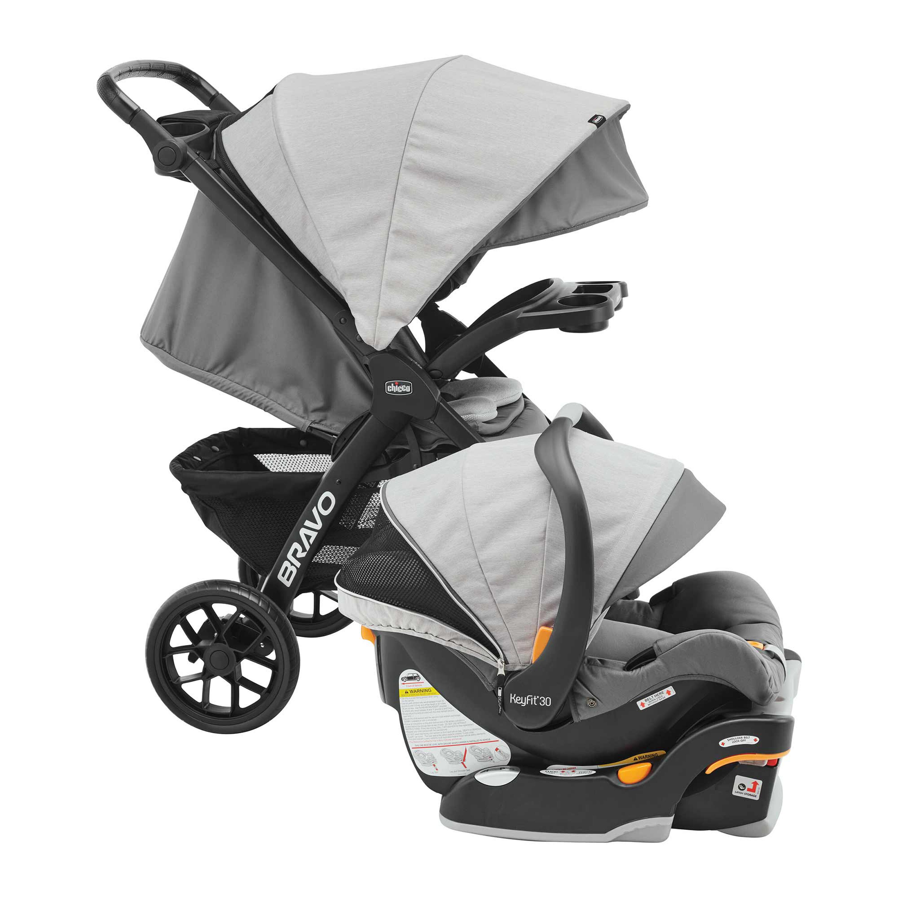 Bravo LE Trio Travel System in Driftwood Right View image number 3