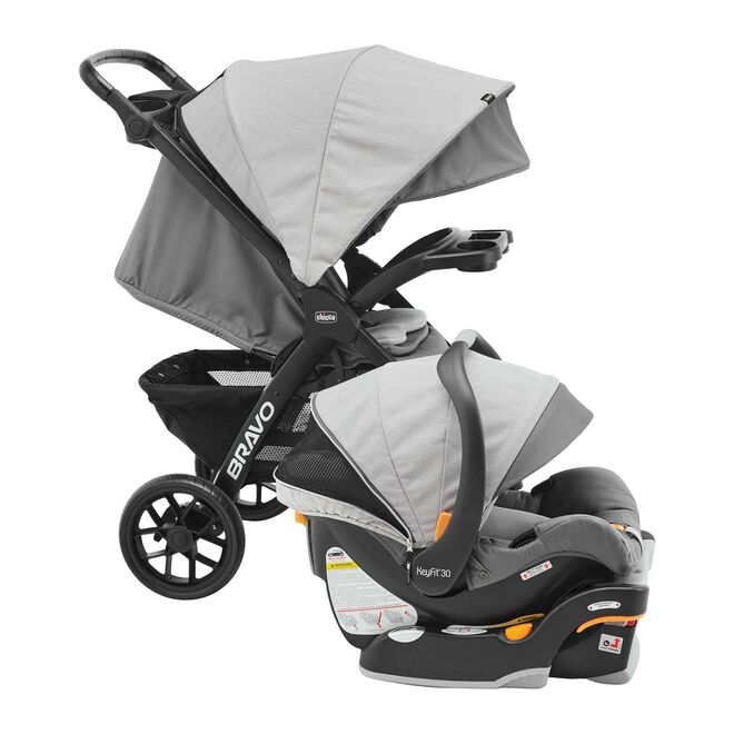 Bravo LE Trio Travel System in Driftwood Right View image number 3