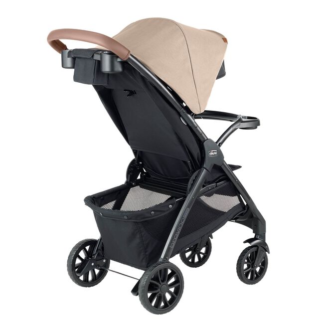 Chicco Bravino Plus Stroller in Oat right rear image number 4