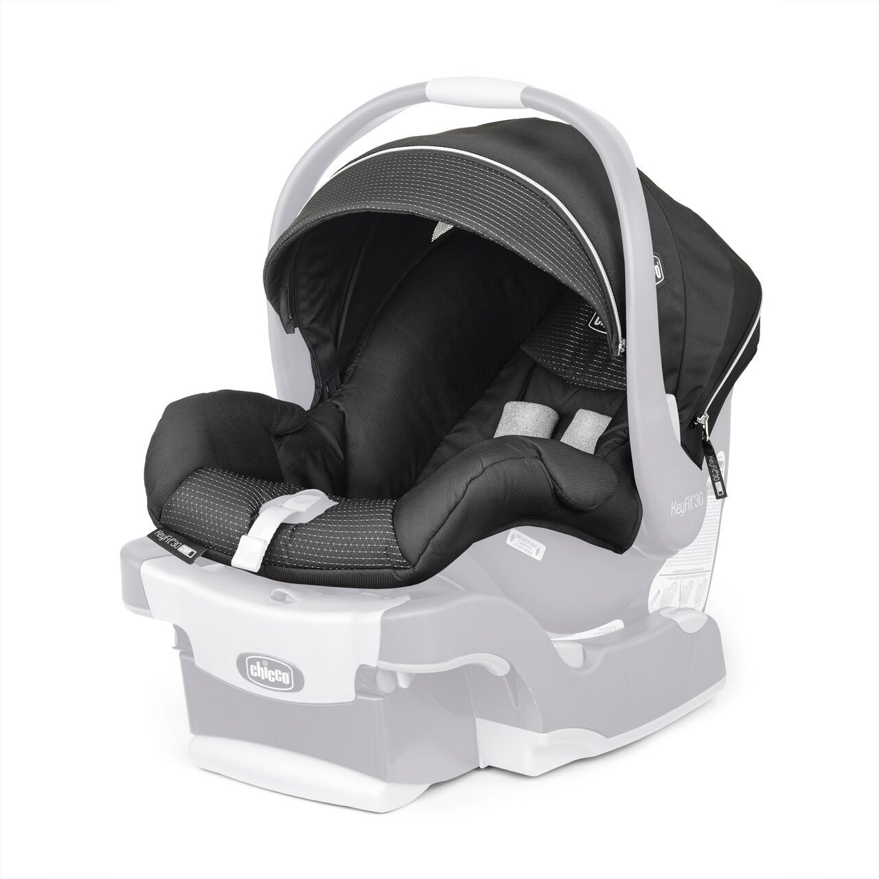KeyFit 30 Zip Infant Car Seat Cover, Canopy, and Pads - Genesis in BLACK image number 0